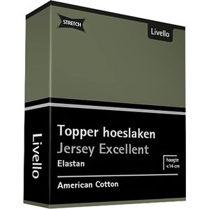 Livello Hoeslaken Topper Jersey Excellent Green 250 gr 80x200 t/m 100x220