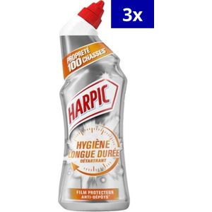 Harpic hygiënische toiletreiniger met langwerkende anti-kalk - 2.04L (3 x 680ML) - Voordeelverpakking