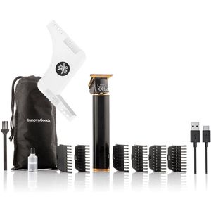 InnovaGoods - Professionele Oplaadbare Tondeuse - Zwart - Met Accessoires