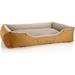 BedDog® hondenmand TEDDY, vierkant hondenkussen, grote hondenbed, hondensofa, hondenhuis, met afneembare hoez, wasbaar, maat S-XXXL