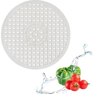 Gootsteenmat - 1 Stuk - Afdruipmat - Gootsteen Beschermer - Wasbak Matje - Tpr-Materiaal - Aanrechtmatje Rubber Gootsteen - Voor Keukenspoelbakvloer, Bestek En Glaswerk - Wasbak Matje - ø 31 cm