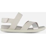ECCO - Samara - Platte Sandaal - Wit Puur Zilver