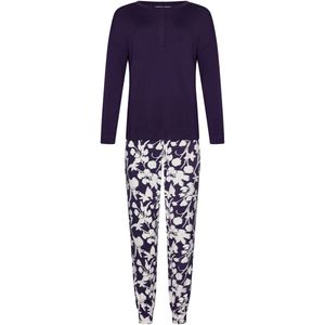 Pastunette Premium - Pyjama - Dark Orchid - Ecovero Viscose - Paars/Wit - Maat 36