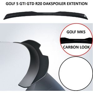 VW Golf 5 GTI GTD GT R32 Dakspoiler Extention Lip Styling Dak Spoiler Carbon look