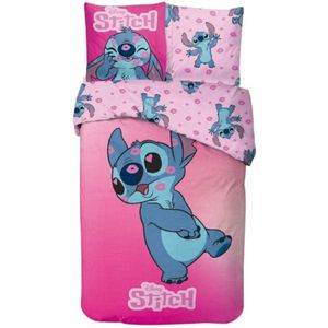 Disney Lilo & Stitch - Dekbedovertrek - 140 x 200 cm. kussensloop 65 x 65 cm. - Lilo en Stitch - dekbed