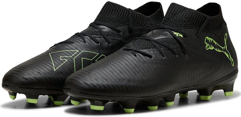 PUMA Future 8 PRO FG/AG JR voetbalschoen, zwart-Fizzy lichtgroen terrein, 11 UK, Puma Zwart Bruisend Lichtgroen Terrein, 29 EU