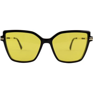 Montour Nachtbril Auto - LIVIA - Vierkant Model - Zwart - Dames - Heren - Unisex
