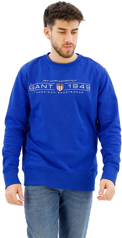 Gant - Graphic Sweatshirt - Lapisblauw - Heren
