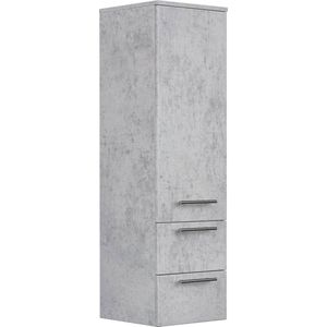 Badkamerkast Jeroen Beton - MDF - Breedte 35.2 cm - Hoogte 120 cm - Diepte 35.8 cm