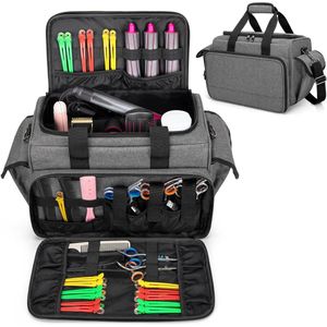 Kapperskoffer - Kapperstas - Visagie - Cosmetica Organizer - Grijs