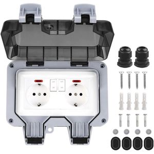 Waterdicht Buitenstopcontact IP66 met Schakelaar voor Tuin en Vochtige Ruimtes