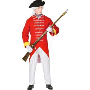 Widmann - Politie & Detective Kostuum - Engelse Rode Soldaat Kostuum Man - Rood - XL - Carnavalskleding - Verkleedkleding