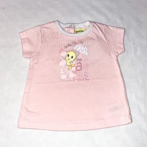Tweety Shirtje roze-Maat 92