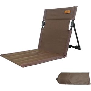 opvouwbare kampeerstoel - strandstoel - picknicken – donker bruin