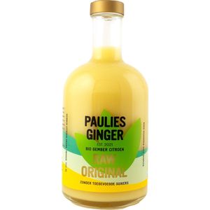 Paulies Ginger Original RAW 700ml - gemberdrank - biologisch - suikervrij - alcoholvrij