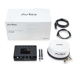 Avtex AMR104X 4G Dual Sim Cat6 Mobiel internet WiFi, Mobiele Internet-oplossing - Dual Sim en supersnelle CAT 6 4G-router voor camper en caravan LTE en Wi-Fi WIT