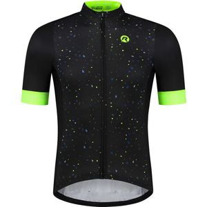 Rogelli Terrazzo Fietsshirt - Korte Mouwen - Heren - Zwart, Blauw, Fluor - Maat 2XL