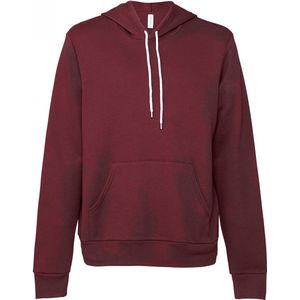 Bella+Canvas Unisex Poly-Cotton Fleece Pullover Hoodie CV3719 - Maroon - XS