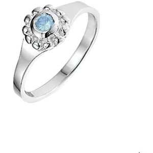 Zilveren Kinderring - Zirkonia - 15.50 mm