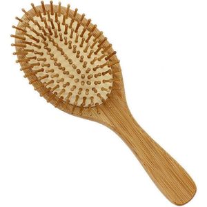Professionele gezonde originele bamboe houten borstel kam anti-haaruitval massageborstel haarverzorgingsborstel