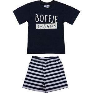 Fun2Wear - Shortama Boefje - Navy Blauw - Maat 74 -