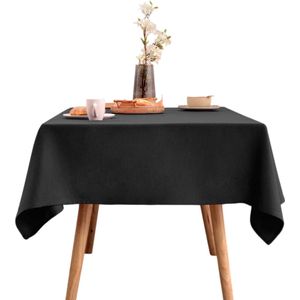 LUTCHOS Tafelkleed - Tafelzeil - Luxe Tafellaken - Waterafstotend - Uitwasbaar - Polyester - Zwart - 140x180 cm - Pasen