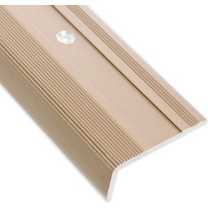 Trapneusprofiel - Trapprofiel - Glory - Hoekprofiel - Voorgeboord - Goud - 36 x 17 mm - Lengte: 100 cm