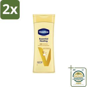 Vaseline Bodylotion Essential Healing 400 ml - Voordeelverpakking - 2 stuks - Droge huid - Ruwe huid