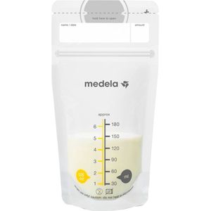 Medela Moedermelk Bewaarzakjes Moedermelkbewaarzakjes Medela zakjes - Gemakkelijke etiketteren - 180 ml - 25 stuks