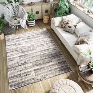 Tapiso Petra Vloerkleed Houten Slaapkamer Tapijt Maat- 140x200