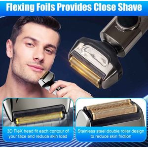 Baardtrimmer 3-in-1 elektrisch professioneel - Baardtrimmer mannen - Bodygroomer mannenWaterdicht IPX5, USB-oplaadbaar, geschikt voor nat en droog gebruik