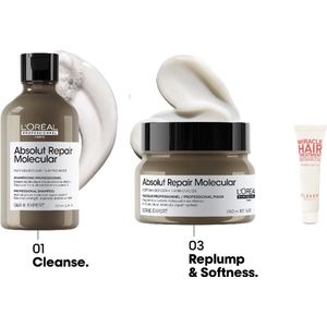 L'Oréal Professionnel Absolut Repair Molecular Shampoo + Masker + Eleven Miracle Hair Treatment 10ml. mini