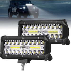 Led-werklampen 120 W offroad 7 inch extra schijnwerper 6500 K werklicht IP67 waterdicht achteruitrijlicht voor auto-vrachtwagen-SUV. .