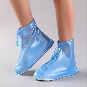 Regen overschoenen - Gekleurd - schoencover - Blauw - Maat: 38/39
