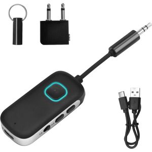 Bluetooth 5.0 Zender en Ontvanger 2-in-1 - Draadloze AUX Adapter voor TV, PC en Stereo