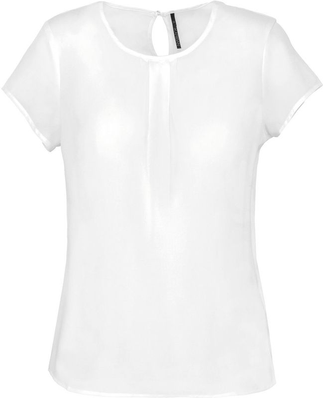 Kariban - K5002 - Damesblouse - Off White - Korte Mouwen
