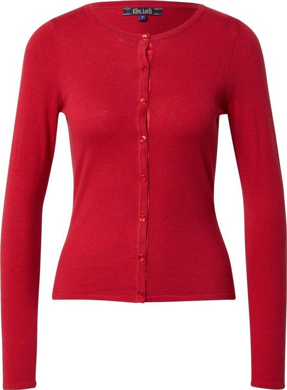 King Louie Gebreid vest  rood
