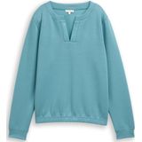 Tom Tailor Scuba-sweatshirt met strass-steentjes