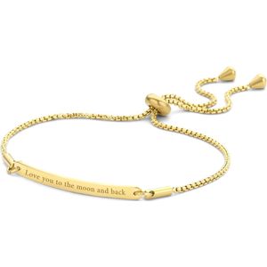 Special Moments 8KM BC0080 Stalen armband - Cadeau voor haar - One Size - Goudkleurig