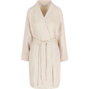 Casilin - Badjas Dames - Maat M - Voor Volwassen - Met riem - Bamboe, Katoen - Absorberend - Wasmachinebestendig - Lichtroze