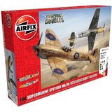 Airfix Supermarine Spitfire Mkvb Messerschmitt Bf109E Dogfight Doubles Gift Set Modelbouwpakket