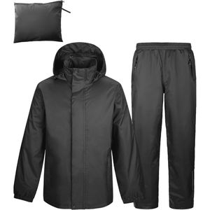 Waterdicht Regenpak voor Heren - Reflecterend en Ademend voor Buitenactiviteiten