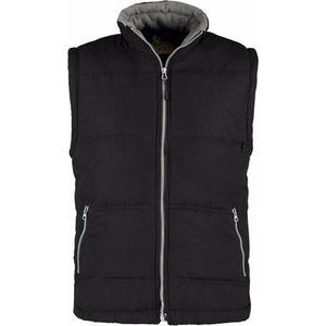Basic bodywarmer zwart voor heren - winddichte mouwloze sport vesten XL (42/54)