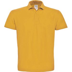 Unisex Polo korte mouwen ID.001 Goud merk B&C maat M