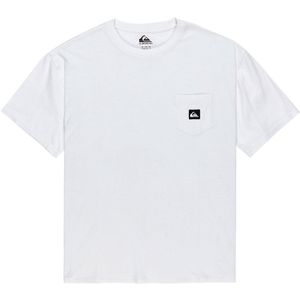 Quiksilver - T-shirt Salt Water Pocket - Wit - Korte Mouwen - 100% Katoen