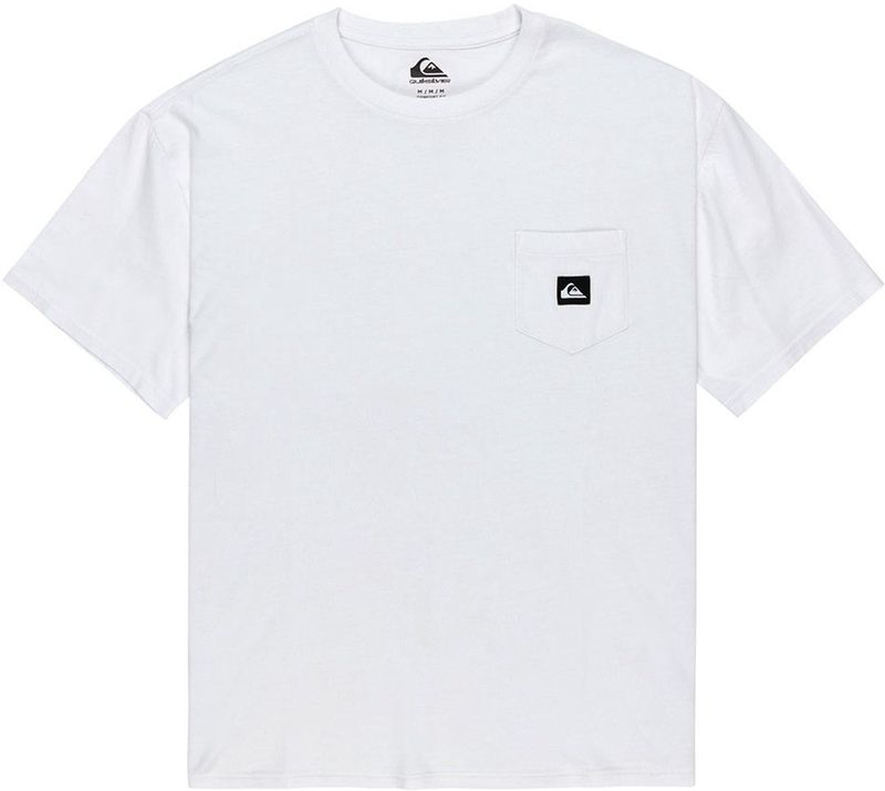 Quiksilver - T-shirt Salt Water Pocket - Wit - Korte Mouwen - 100% Katoen