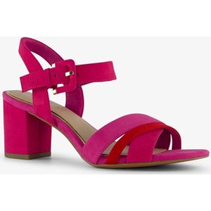 Nova dames sandalen met hak roze rood - Maat 37