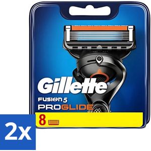 2 x Gillette - Fusion 5 ProGlide - Precisie en comfort - 8 Navulscheermesjes - Scheermesjes - Scheermesjes Gillette - Fusion 5 - ProGlide - Scheermesjes Navulling