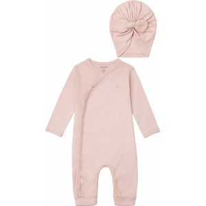 Noppies - Cadeausetje - Rose Smoke - Kledingset - Newborn - 2delig - Broek Naura - Shirt Natal - Slofjes Nelson