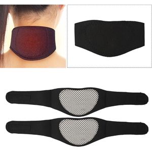 Self Heating Nekbrace - 2 stuks - Magnetische Therapie Nekwraps - Pijnverlichting - Zwarte Wraps